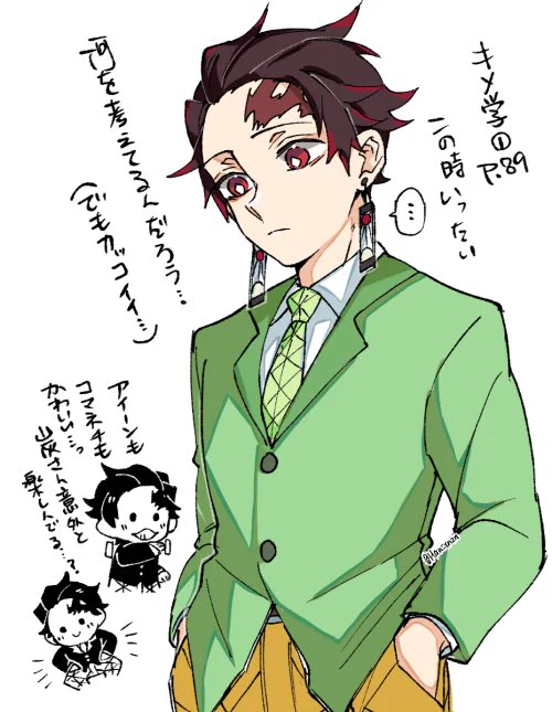 長男の珍しいポーズと角度にやられた人の落書きです😇 