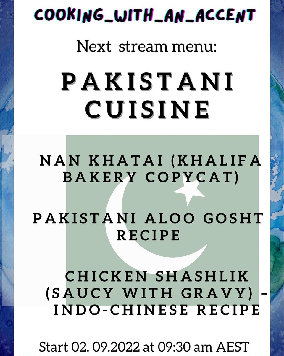 cooking_accent's tweet photo. Hey everyone one! I’m going to stream tomorrow (very likely) at 9:30 am ( probably, if I’ll buy all ingredients for the dishes I’m going to cook).
Soooo.. come along and check the link in the bio.
I’ll be on #cooking_with_an_accent (this one is for sure) on #twitch https://t.co/q72NXN1thB