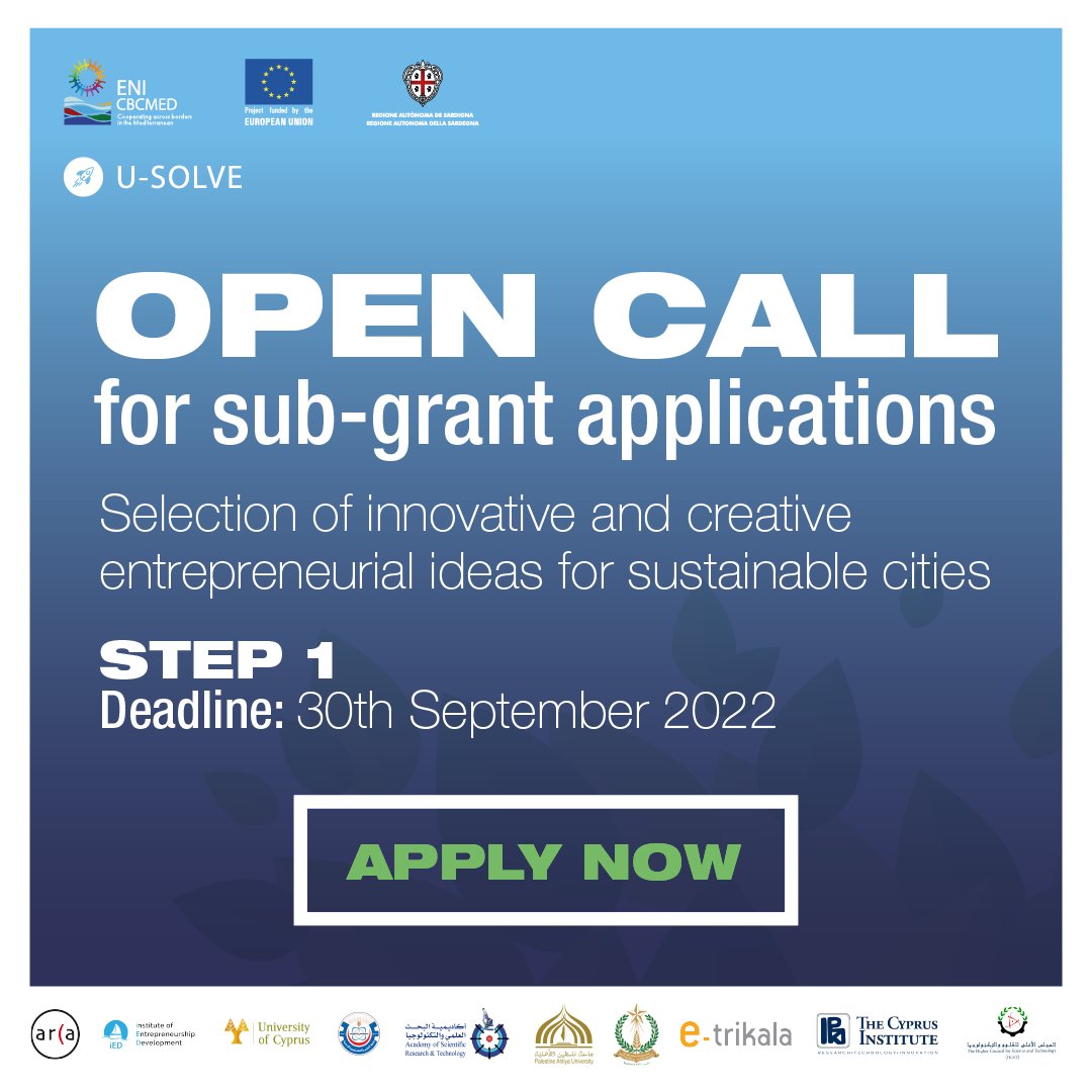 ied_europe's tweet photo. 📣 Do you have a business idea on the #sustainable #urbandevelopment of cities? @u_solve launches an open call for sub-grants!
❓ Who can apply?
Legal entities or individuals
✍️ Register now: https://t.co/5LXuBOpuVK
ℹ Find out more: https://t.co/h5kt69mjuj
#iED #USOLVE https://t.co/NYKhh5YgKz