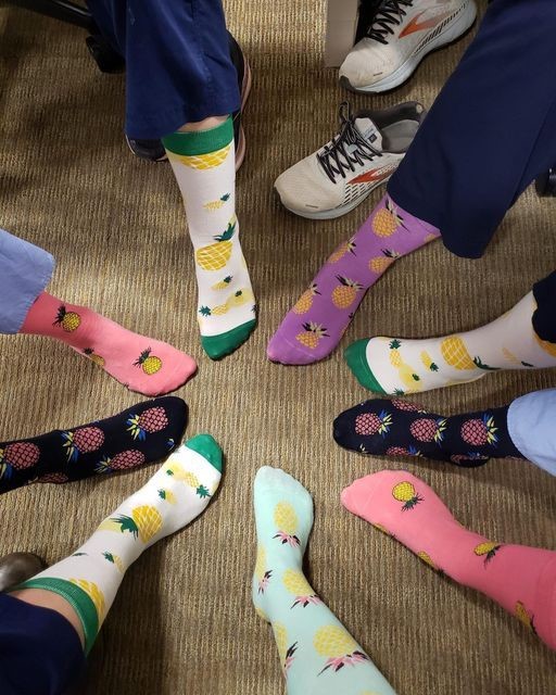 Did you know pineapples are a symbol of the #infertility community? They also make fun socks for our #REInurses