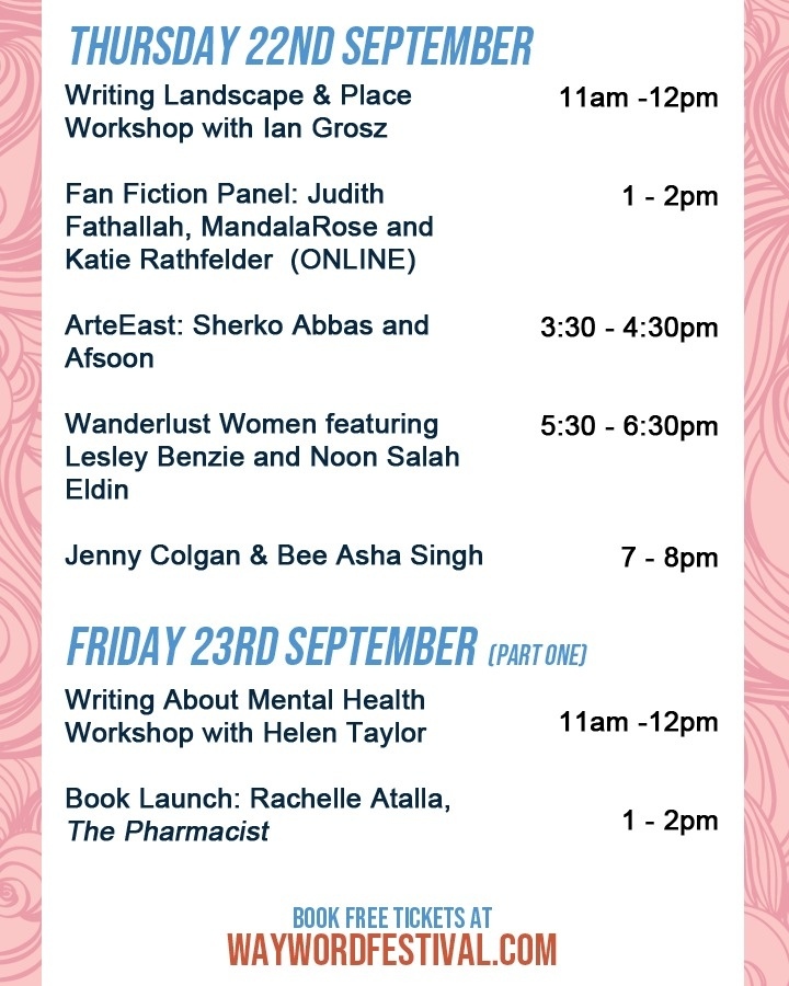 waywordabdn's tweet photo. It is September and that means only one thing - WayWORD 2022 is only weeks away! Take a swipe through the programme to view the many wonderful events taking place and book your free tickets at https://t.co/1duOkSl0uD https://t.co/ZjwrUlImym