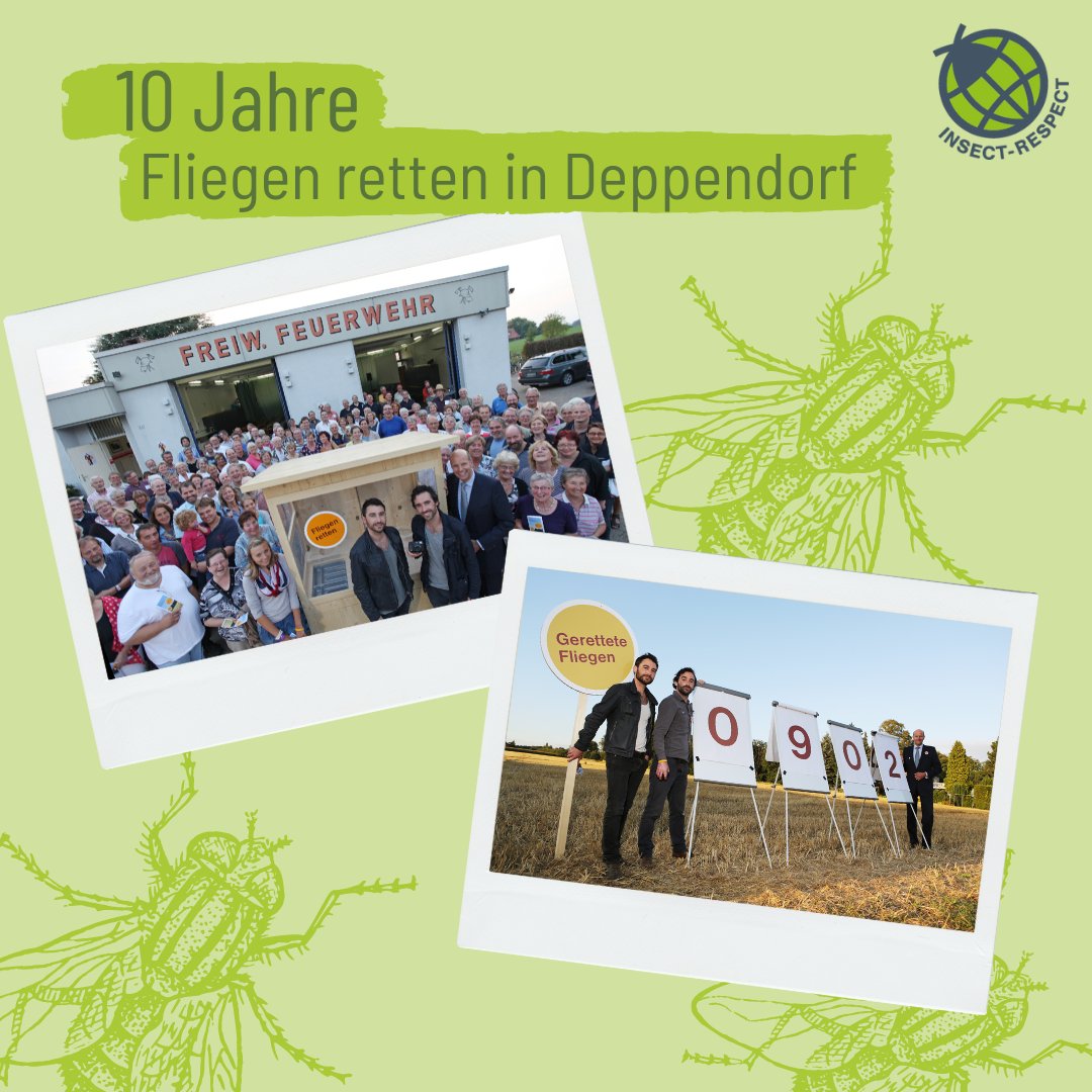 InsectRespect's tweet photo. Am 01.09.2022 feiert Fliegen retten in Deppendorf 10jähriges Jubiläum. 10 Jahre, in denen der #Insektizidhersteller Dr. Hans-Dietrich #Reckhaus das #Geschäftsmodell seiner Firma transformiert und sich für einen neuen Umgang mit #Insekten eingesetzt hat. https://t.co/OPysKdYFO4