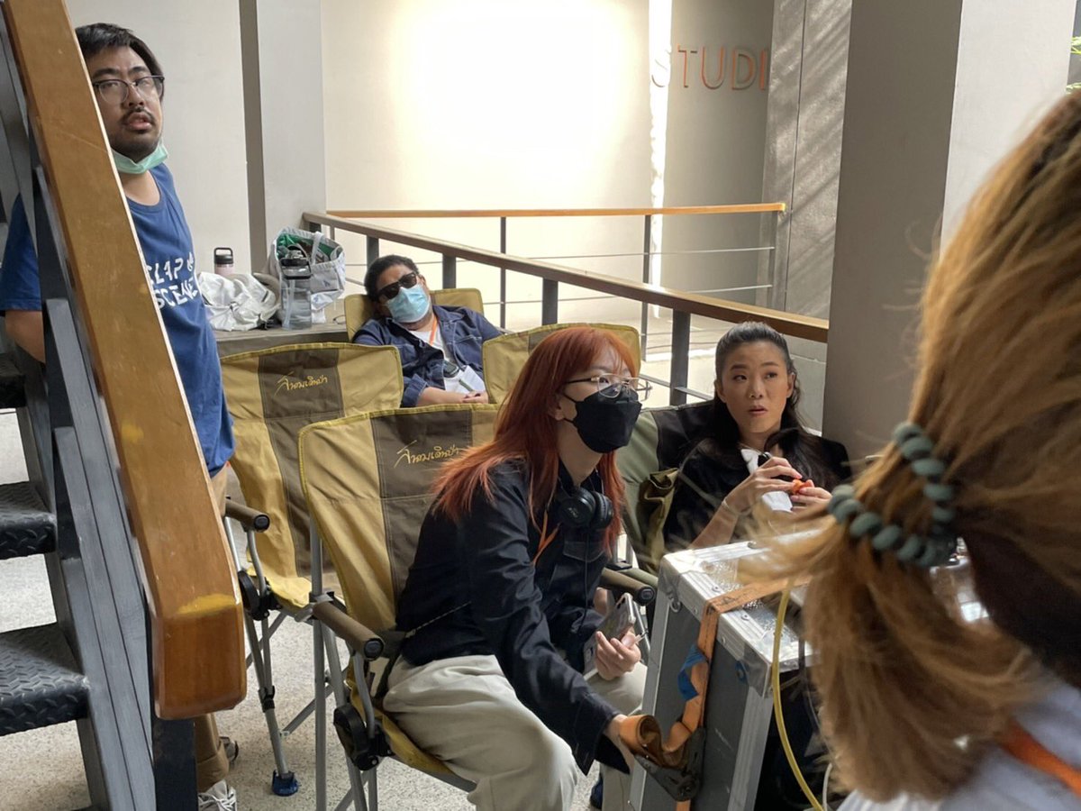 ployyesterday's tweet photo. I want to Thanks to All film crews who’ve been support this series.
And every YOU who like it🥰 Thanks so much for ur feedback I read them all 💓
Some of behind the scene2🎵 From Our Soundtrack 
#GoodOldDaysSeries #GoodOldDaysSeriesEP7 #goodolddaysseriesEP8
#Bbrightvc #thanaerng https://t.co/PnCopUSWKQ