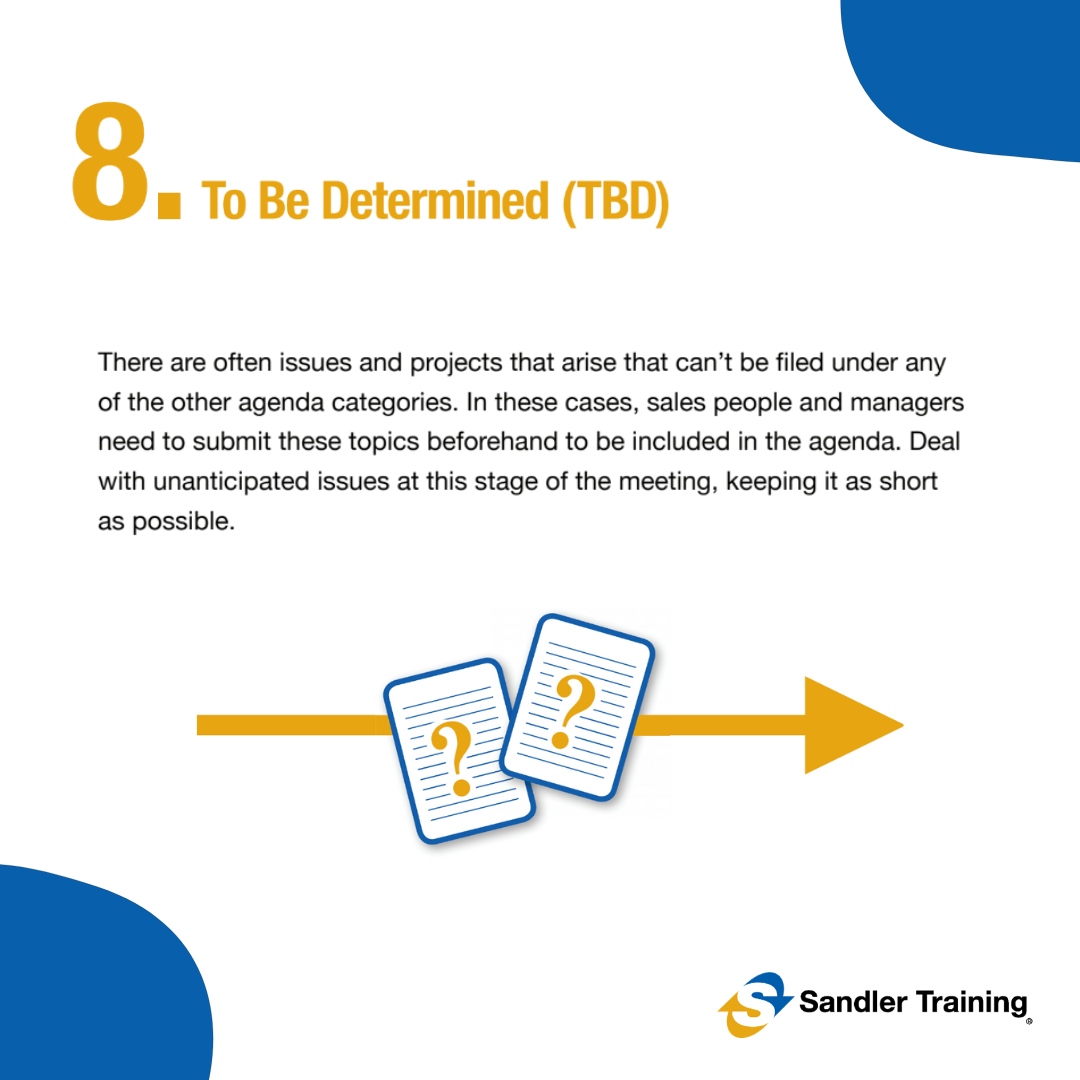timothygoering's tweet photo. 9 steps for running efficient meetings. #8 To Be Determined! Visit our blog https://t.co/tOqCZnnrL6 to learn more! #makingluckinc #salestraining #motivation #quote #motivationalquote #b2b #business #training #sales #salesmanagement #selling #business #salestips #entrepreneur ... https://t.co/gokN7yyOaJ