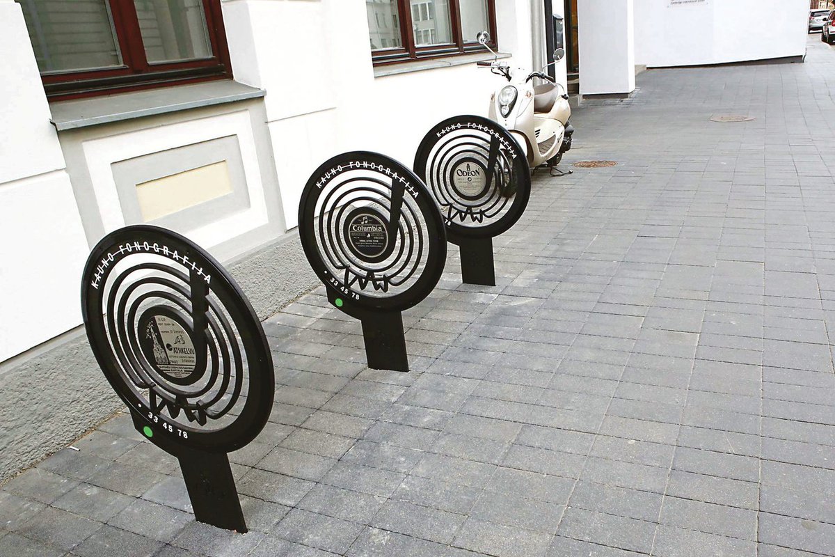 HubkeepApp's tweet photo. @merlinfulcher Oh that's cool, only now did I notice they're different aperture. There are also vinyl and microphone shaped ones somewhere in Kaunas. https://t.co/mmNQgdfeK2