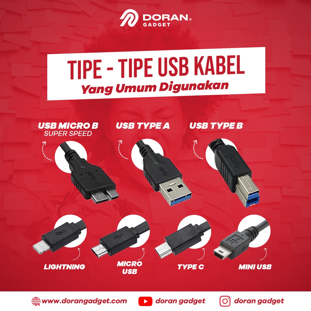 dorangadgetid's tweet image. Sobat Doran udah pada tau gak sih tipe tipe USB yang umum digunakan? Ternyata ada banyak macamnya lohhhh, yukk simak postingan dari Mindo yah💡

Kalian lebih sering pakai yang mana, tulis di kolom komentar ya!

#DoranGadget #USBKabel #KabelCharger