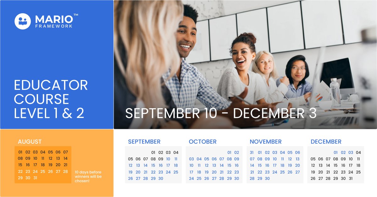 marioeducation's tweet photo. 10 days until our Educator course starts - sign up now to join the new cohort! https://t.co/C6QLFdRd8D 
#mariocourses #furtheryoureducation https://t.co/FkT4z1xFYg