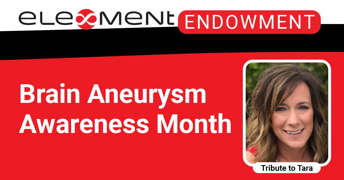 Element_Updates's tweet photo. September is Brain Aneurysm Awareness month and in a Tribute to Tara, Element will be joining the crusade to bring awareness and funding to the @BAFOUND as they champion research efforts.  https://t.co/3jexTZQAZu

#elementtechnologies #baf #tributetotara https://t.co/8QEgzeCgth