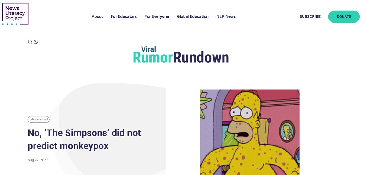 CTNetworkTV's tweet photo. How do you know if something you see online is true?  Check the News Literacy Project's Viral Rumor Rundown page for the facts. #justthefacts #openjournalism

https://t.co/uXWXiHnO7c
@NewsLitProject https://t.co/XwckfmQIEW