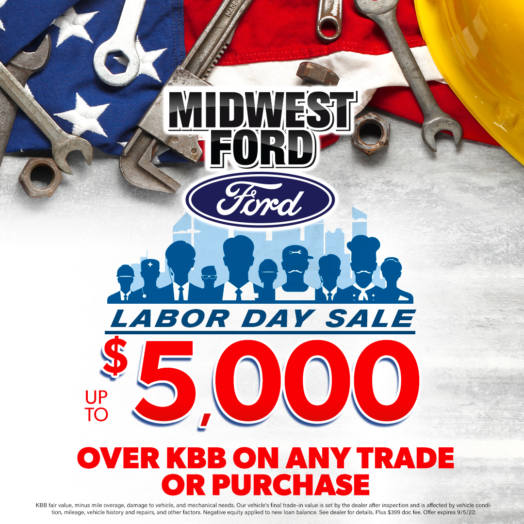 MidwestFordKS's tweet photo. During our Labor Day Sale get up to $5,000 over KBB on any trade or purchase!

#midwestford #ford #carsforsale

https://t.co/GsJ73S5tdf https://t.co/ujYkgqucGi