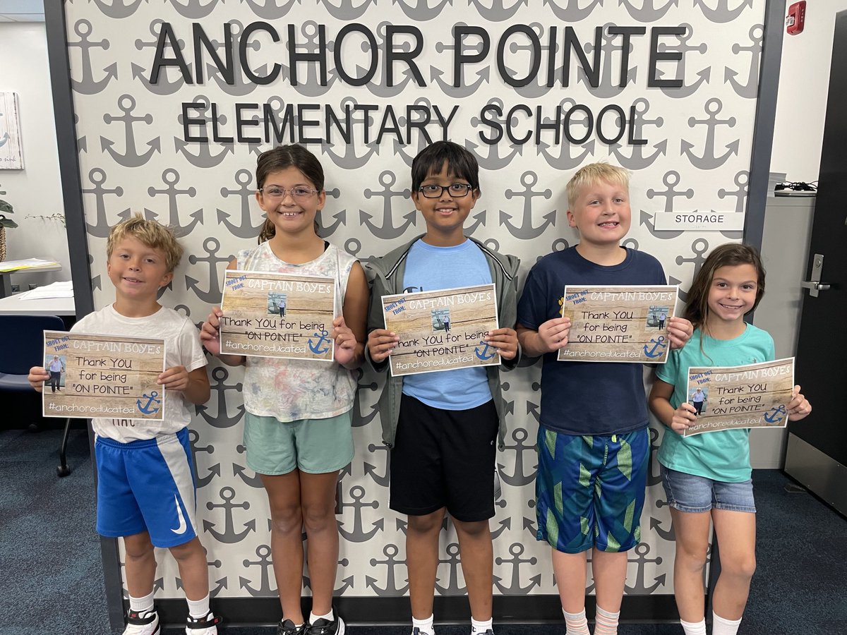 Anchor_Pointe's tweet photo. #weeklyshoutout winners in grades 3 & 4. Congrats to these great leaders! https://t.co/XVOZvCDMPv