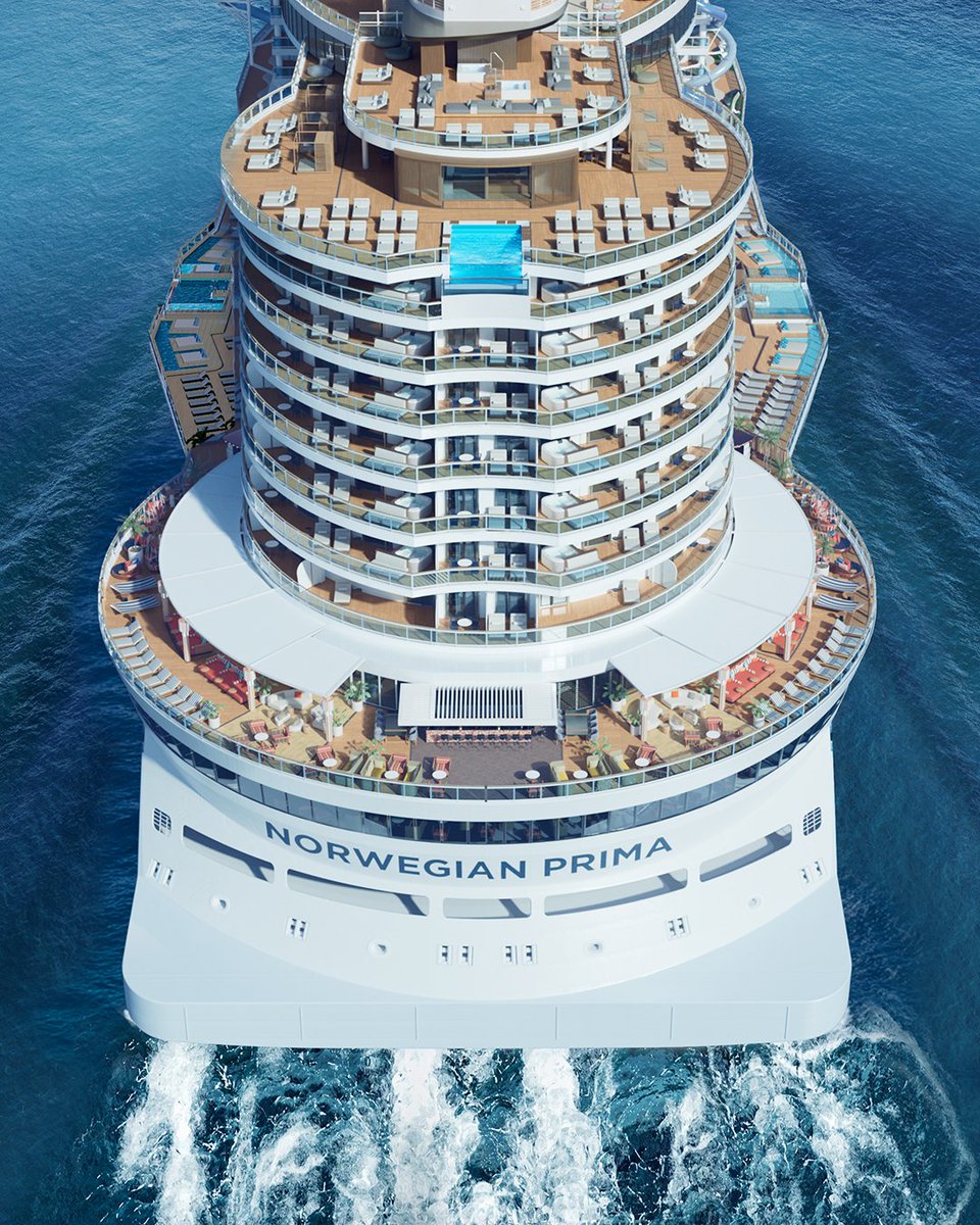 CruiseLineUK's tweet photo. It’s official, Norwegian Prima is part of the @CruiseNorwegian family! @katyperry christened the new ship in Reykjavik last week. Find out more here 👉 https://t.co/T3DIM2YgQ1 #NCL #NorwegianPrima https://t.co/daDMb863fk