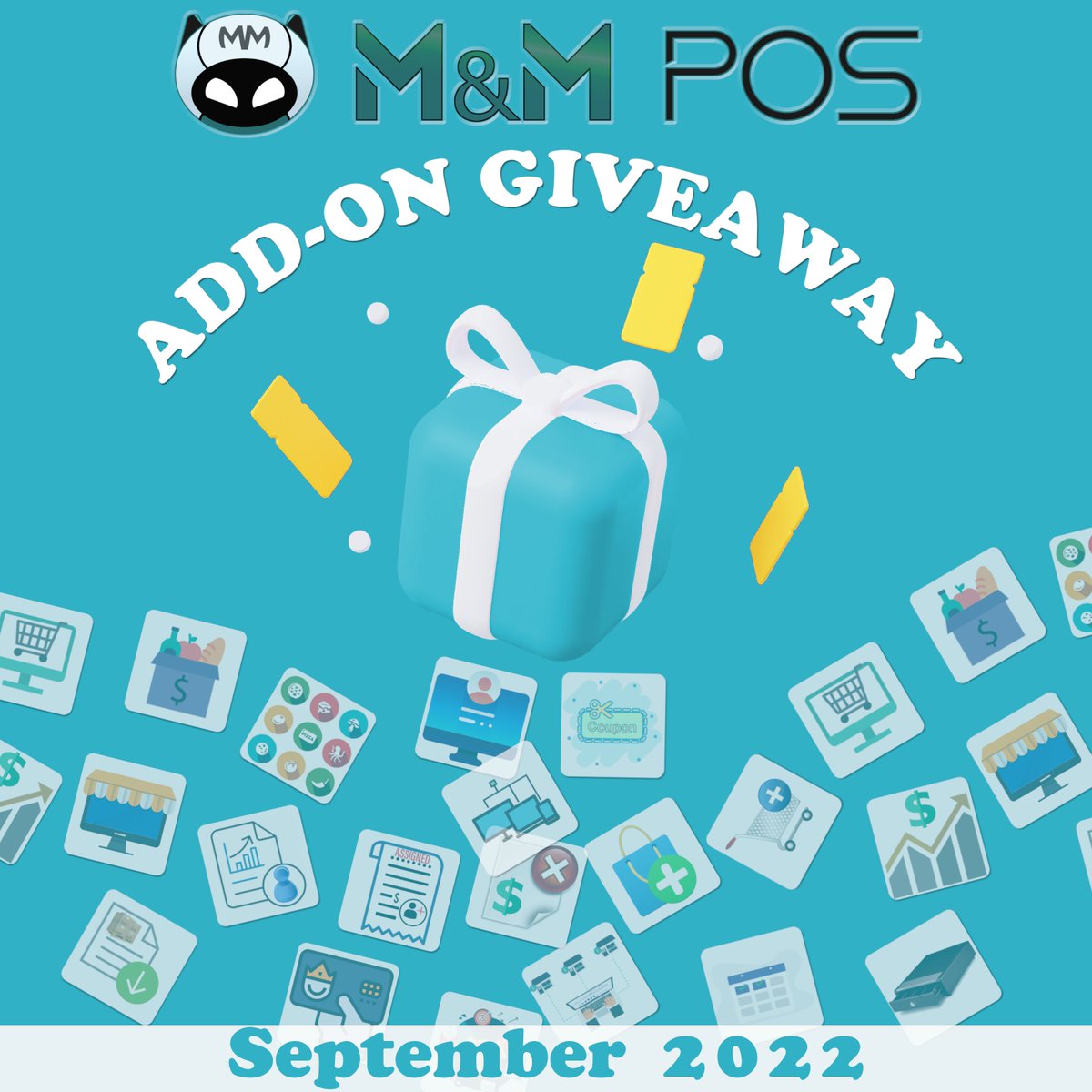 mmdevsHQ's tweet photo. Enter the monthly giveaway to win a free M&amp;M POS add-on! 
   1. Follow us 
   2. Like this post 
   3. Tune in at the end of the month when we announce the winner!
    #giveaway #mmPOS #pos #pointofsalesystem #android #apple #windows https://t.co/qZ1J4l1Tc4