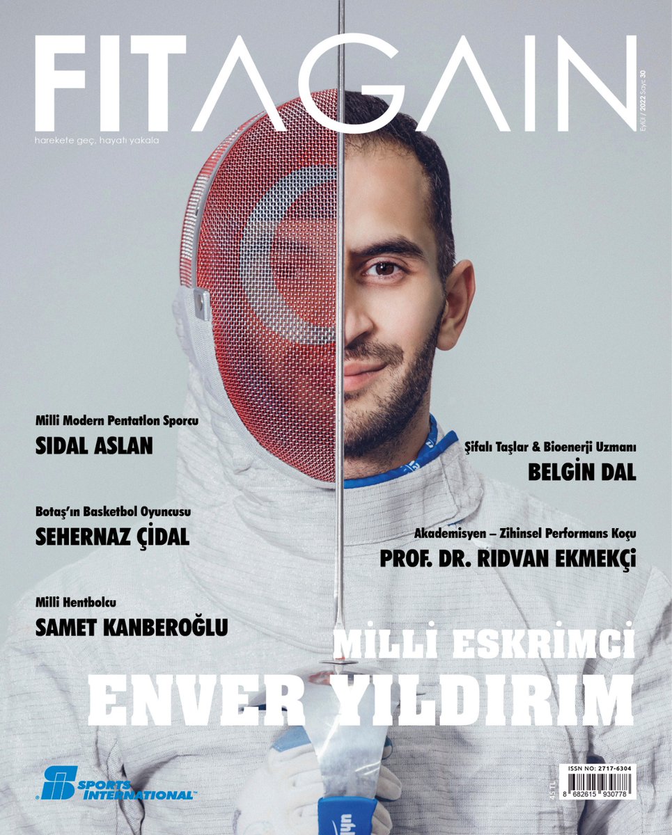 kagmediasports's tweet photo. Sporcumuz Enver Yıldırım FITAGAIN Dergisi'nin Eylül kapağında!🖊️😍⭐ Eskrimi ve başarılarla dolu 2022 sezonunu anlattığı özel röportajını okumak için 👉🏻 
@DergisiFitagain &amp; @yildirimenver https://t.co/aWgPFK8LDD