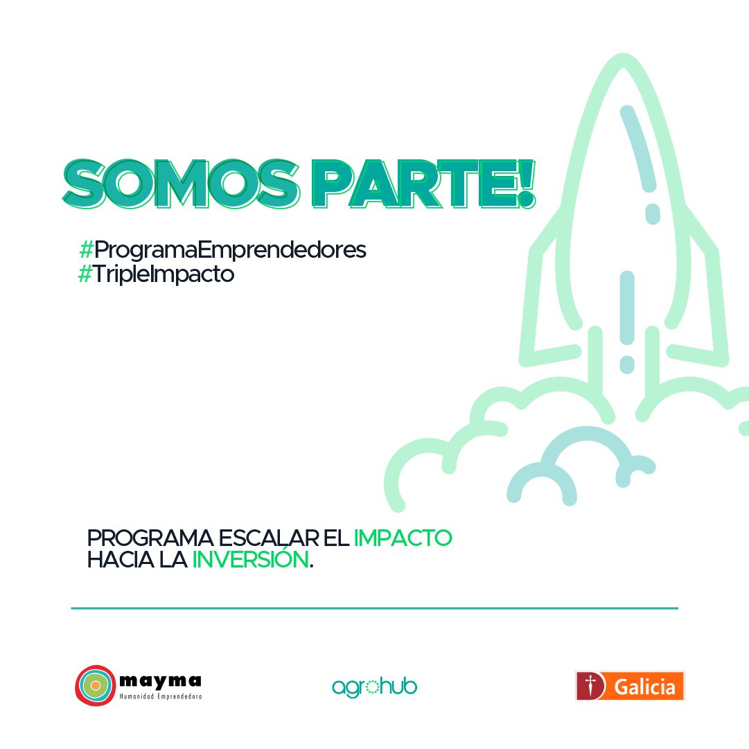 Quedamos seleccionados en el programa “Escalar el #Impacto” para emprendedores de #tripleimpacto impulsado por <a href="/HumanidadMayma/">Mayma. Humanidad Emprendedora</a>  en alianza con <a href="/BancoGalicia/">Galicia</a> .

👉Este programa nos permitirá potenciar nuestra proyección alineados a la #sustentabilidad en su máxima expresión!