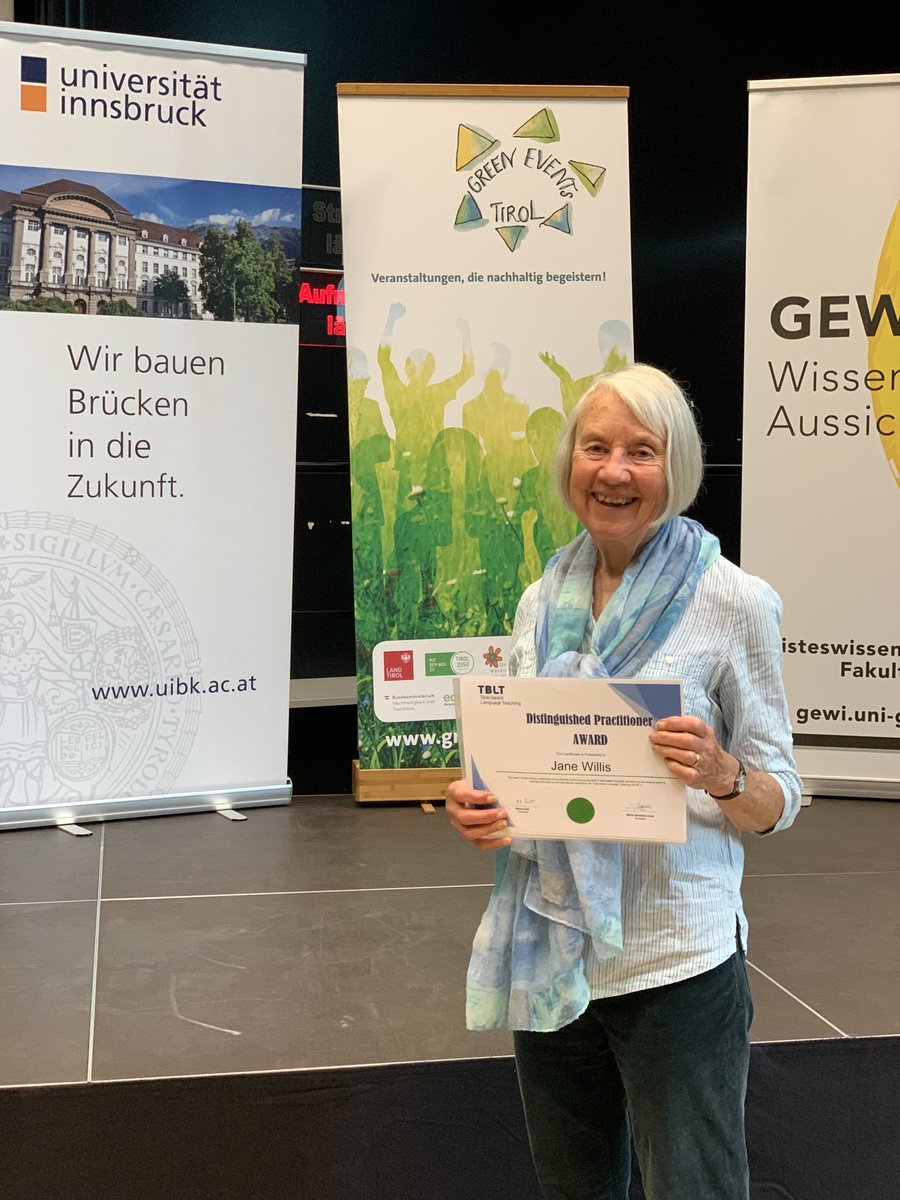 Jane Willis. Winner of the IATBLT Distinguished Practitioners Award