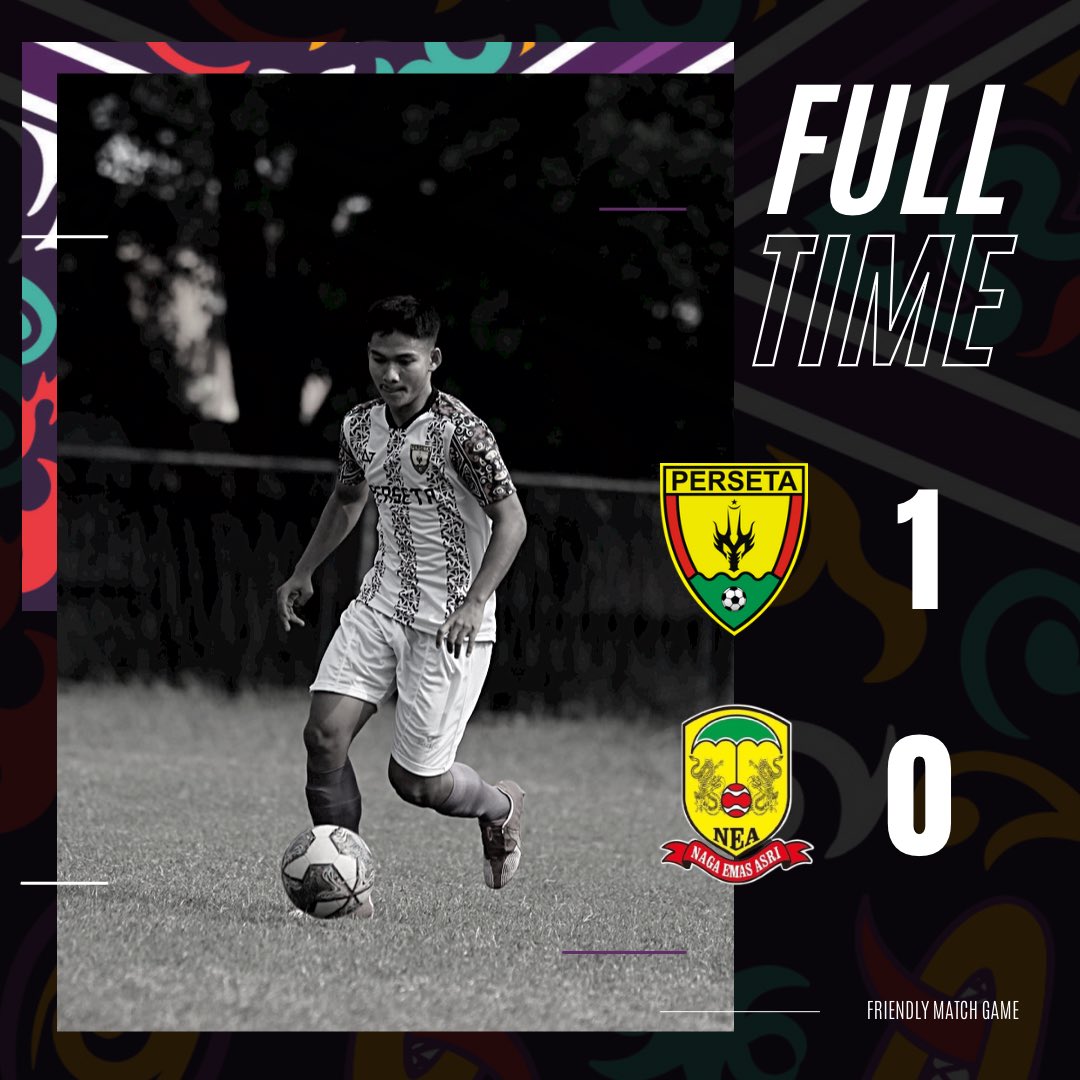 PERSETA1970's tweet photo. FULL TIME

PERSETA 1-0 POPNAS JATIM
PERSETA 1-0 NAGA EMAS ASRI https://t.co/J7rseVcxTc