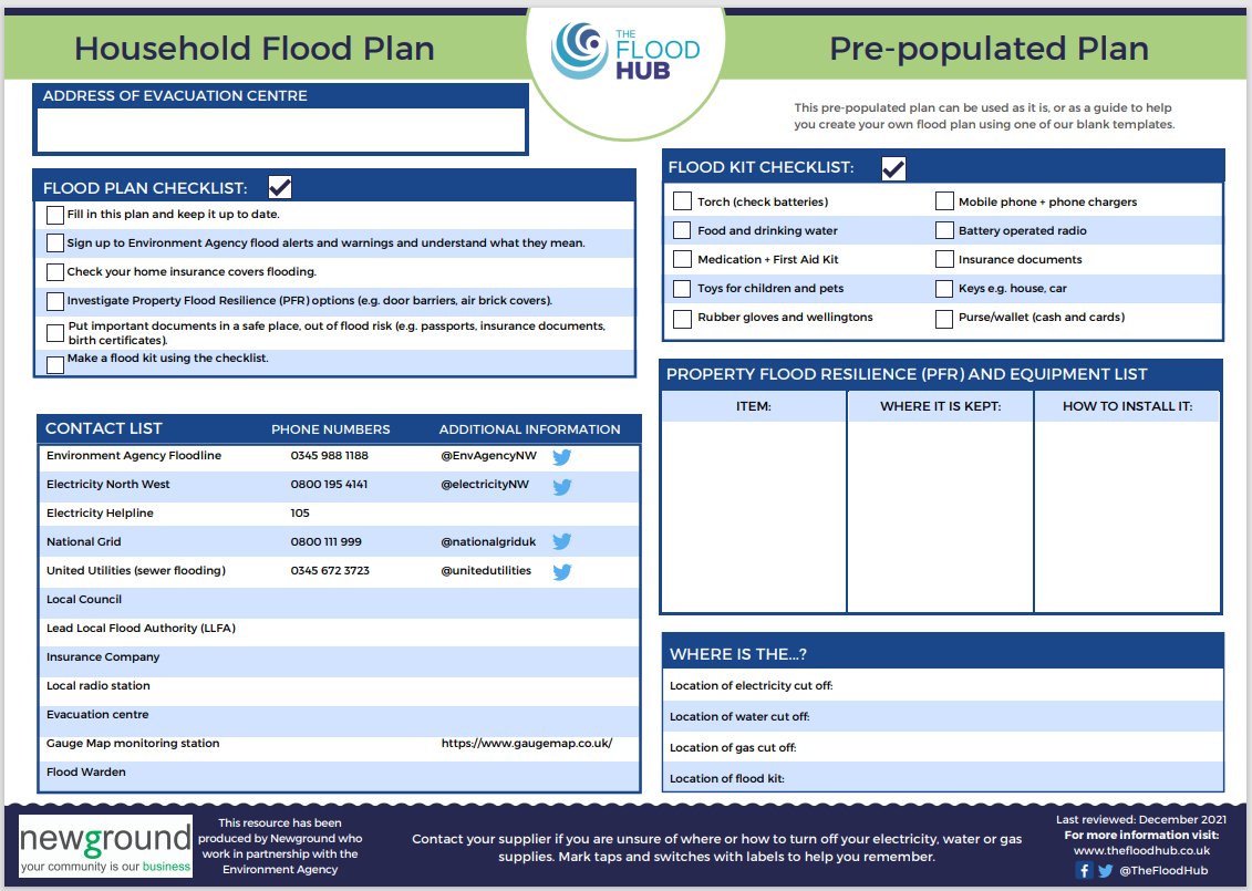 It is important to stay #FloodAware all year round!🌦Having a flood plan already in place can make it easier to prepare the next time a #FloodAlert is issued.

Our guide here can help you👉bit.ly/2RfmgaU

#30days30waysUK #PrepareActSurvive #PrepardnessMonth #PlanAheadUK