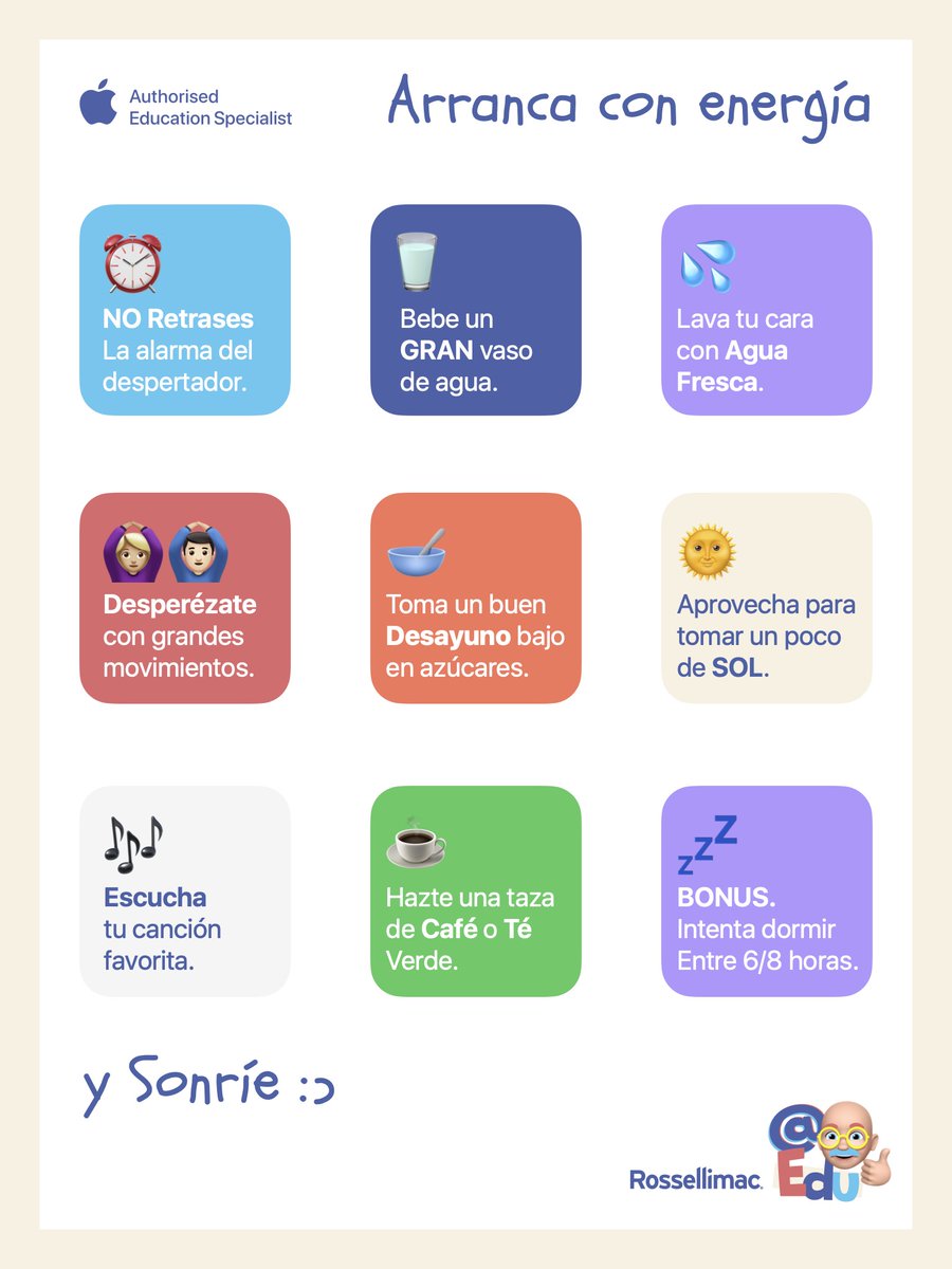 ¿Cómo va ese primer día ? Sabemos volver a arrancar en  septiembre siempre es complicado 😴... 

¡Aquí tienes 9️⃣ consejos para Arrancar con Energía🔋!

¡Etiqueta a quién sabes que se le pegan las sábanas!