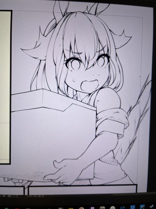 一年かかるって言ったけどちまちま漫画の方描いてるから一年かからないかも 