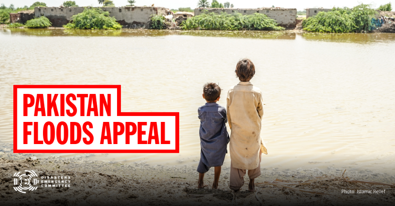decappeal's tweet photo. Floods are devastating Pakistan. At least 1,100 people have died, and around 30 million are affected. DEC charities are already providing life-saving aid. Please donate to the DEC Pakistan Floods Appeal.