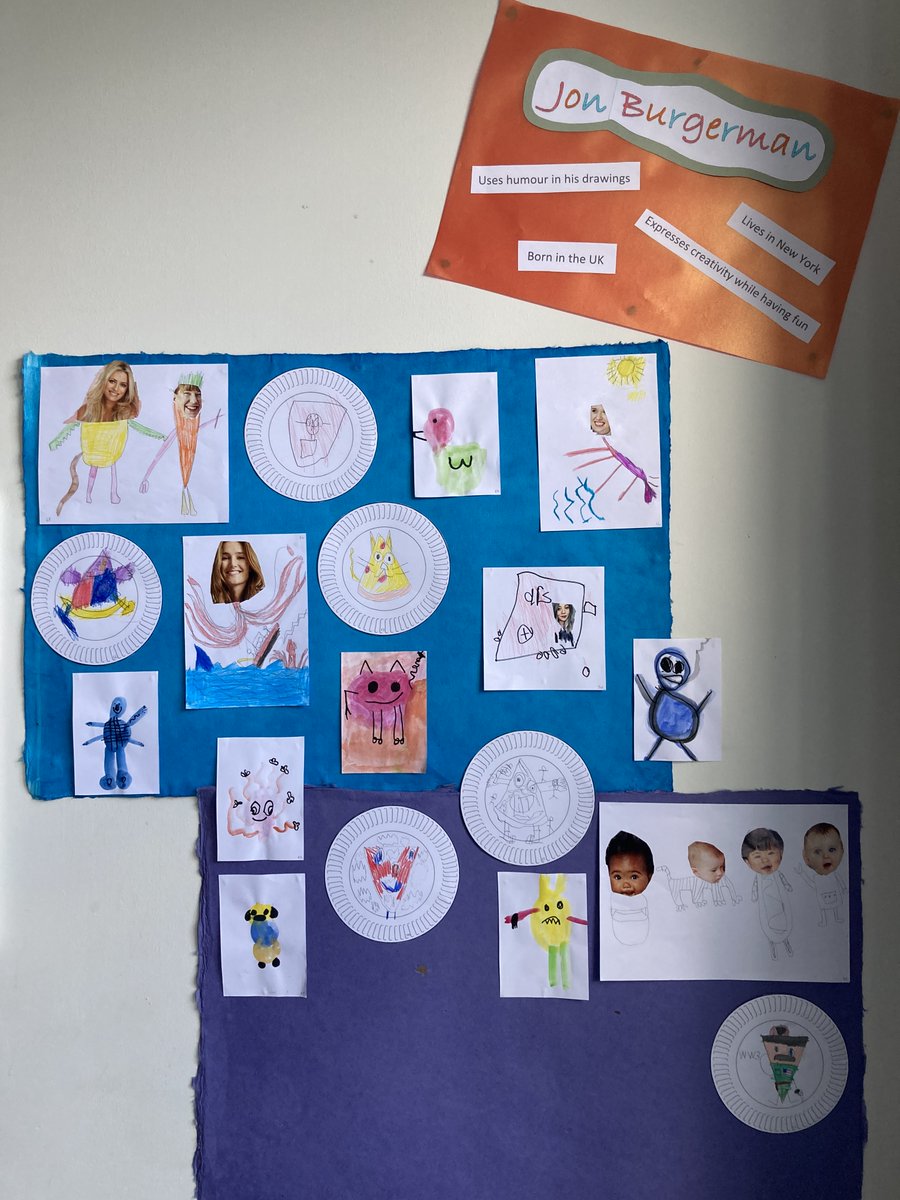 The Hive has been learning about the artist Jon Burgerman and having fun recreating some of his work 😊 Check out our creative pieces of artwork!