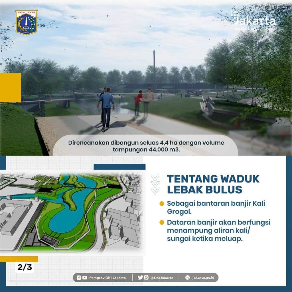 DKIJakarta's tweet photo. Salah satu yang tengah dibangun yaitu pembangunan Waduk Lebak Bulus yang berkontribusi terhadap pengendalian banjir di Wilayah Jakarta Selatan khususnya kawasan Ciganjur, Cilandak, Kemang, Petogogan, Kebayoran, dan Palmerah.
#942Project #operasisiagaibukota #jakartakotakita https://t.co/woDJKAXvKf