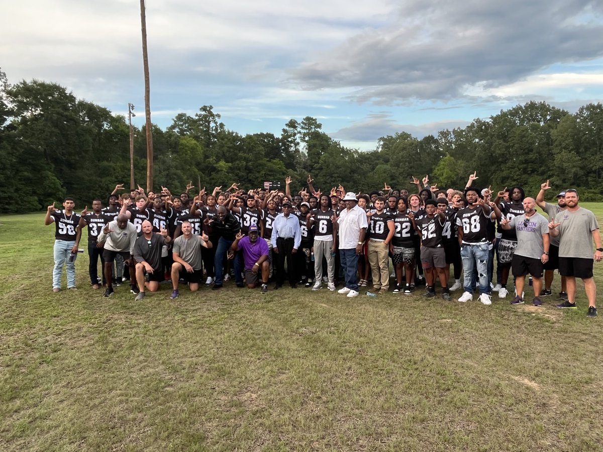 Had a great team bonding event at Dunbar Hall of Honor. Thank you to Mr. Oscar Kennedy, Mr. Johnny Ross, Mr Joe Mac Harris, Mr Curtis Garrett, and Mr James Self for speaking to the kids. #champions