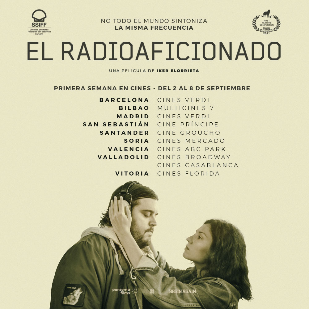 beginagainfilms's tweet photo. Mañana llegamos a los cines con EL RADIOAFICIONADO, y te esperamos en estas ciudades con una historia sobre la empatía.
 
EL RADIOAFICIONADO. Una película de Iker Elorrieta.
No todo el mundo sintoniza la misma frecuencia. 
En cines 2 de septiembre. 
#ElRadioaficionado https://t.co/jFB06kENGP