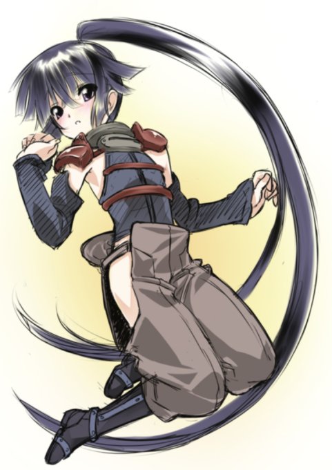 今日は #くノ一の日 らしいので「ログ・ホライズン」からアカツキさん。 