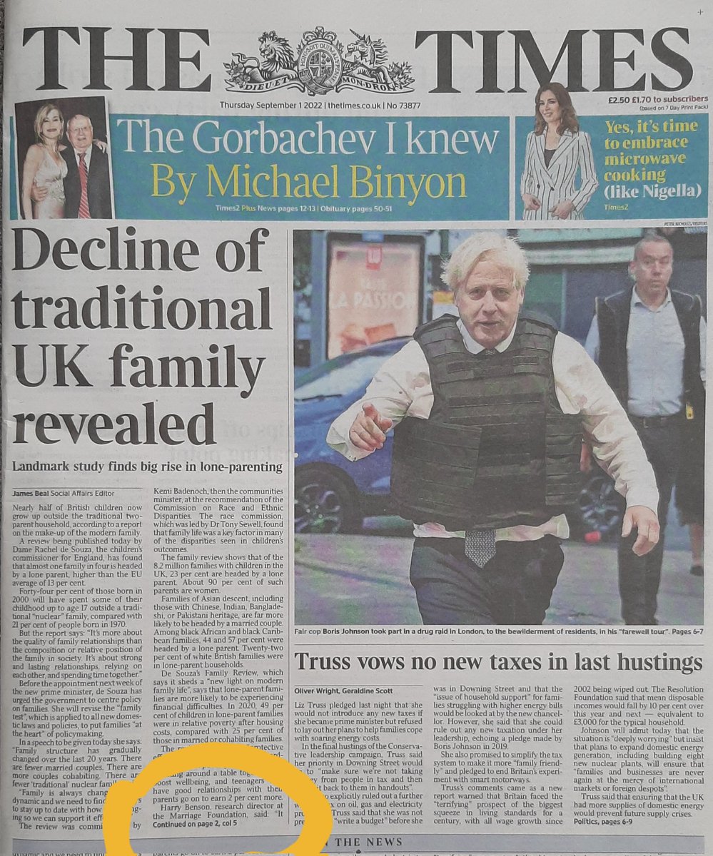 Front page of today's Times
<a href="/MarriageF/">Marriage Foundation</a>