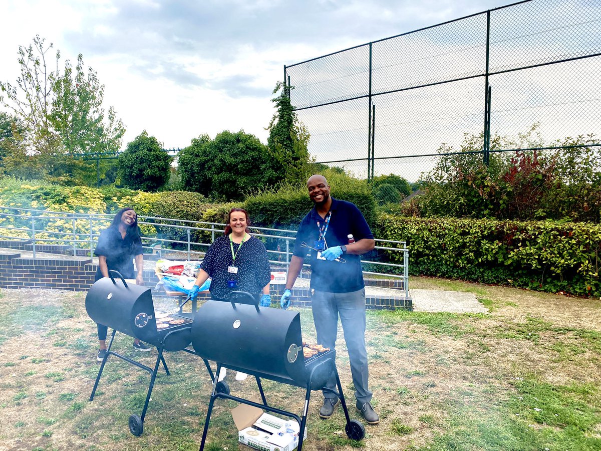 raviupatel's tweet photo. The coals are lit, the food is on, the chef’s smiles are gleaming through the smoke. Must be time for @Coborn_Centre summer barbecue! https://t.co/E4r9BgJRep