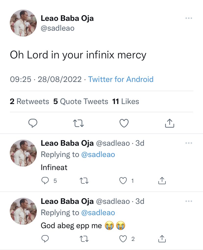 yabaleftonline's tweet photo. God abeg 😂💔 https://t.co/ASh9ml4oc2