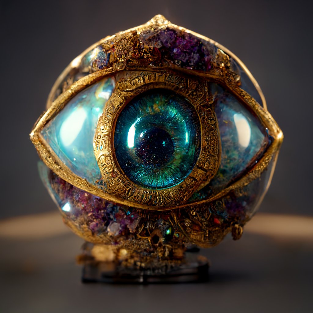 aCyborgartist's tweet photo. A craftsmanship collection of jewelry and decorative art created using gemstones, melted gold, and celestial eyes.

👁️👁️👁️👁️👁️
.

#cryptocollective #alternativeinvestments #midjourneyart #nftsystem #dataar #jewelry #eyes #crafts #gemstones #gold #humaneye #NFT #midjourney #Drop https://t.co/LCiayPSi1P
