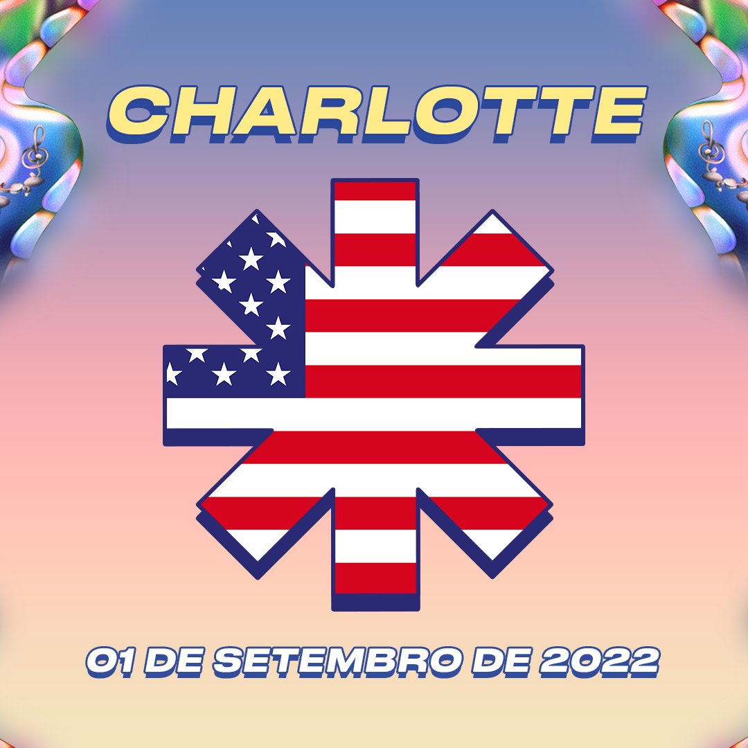 RHCPbr's tweet photo. O #RHCP se apresenta hoje em #Charlotte (NC), nos Estados Unidos. 

🇺🇸 | Charlotte, North Carolina
🏟️ | Bank of America Stadium
🗓️ | 1 de Setembro, 2022
⏰ | 20:45 [🇺🇸] | 21:45 [🇧🇷]
🎫 | #GlobalStadiumTour https://t.co/p5NycLrICw