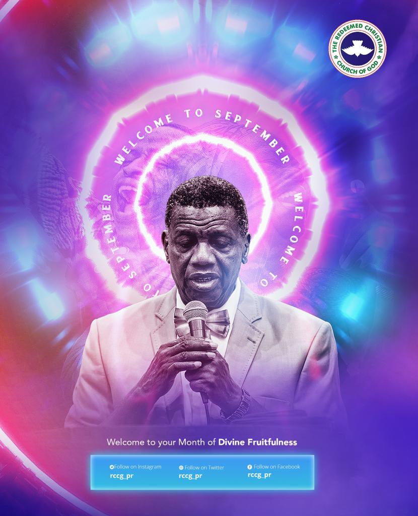 PastorEAAdeboye's tweet image. Welcome to the Month of September. This month will be a month of Divine Fruitfulness on all sides for you in Jesus name.