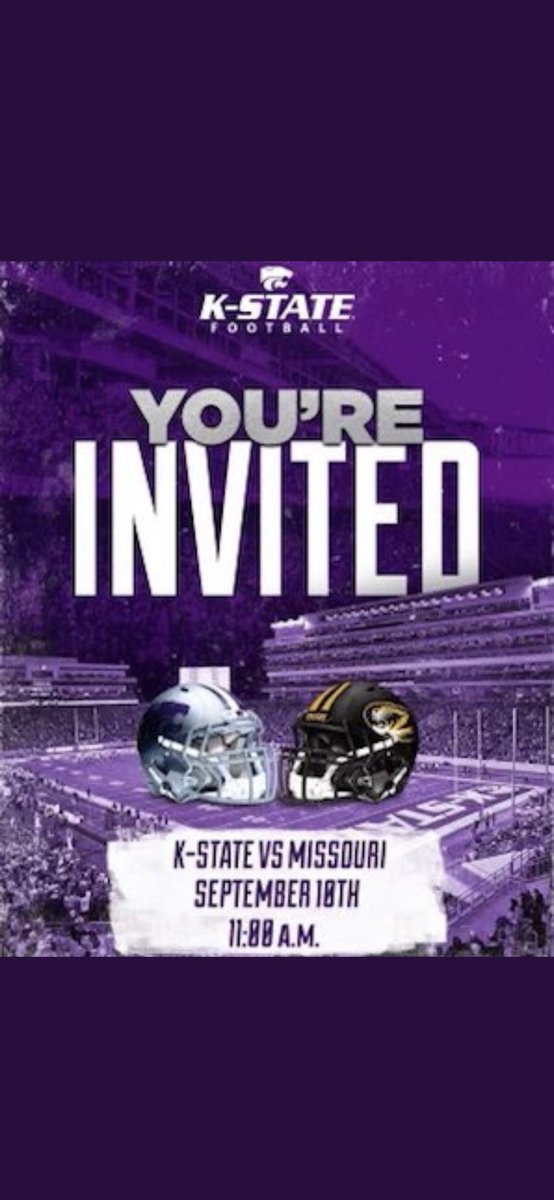 marcusneal0705's tweet photo. Thanks for invite🤍💜 @KStateFB @KStateRecruits @CoachBufordJ @RaySouthFB https://t.co/fhcZwKESng