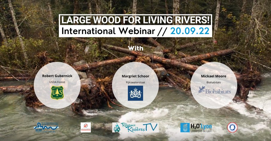 H2oLyon's tweet photo. Webinar not to be missed on Technics for Renaturing Rivers with Large Wood from Abroad!
📆20 sept 2022, 5pm to 7pm (Paris time)
with @bfc_region  @forestservice @Rijkswaterstaat #ECCR @fishmigration 
Info &amp; registration https://t.co/2D5ejWgjYJ https://t.co/2xVDPg0ZHh