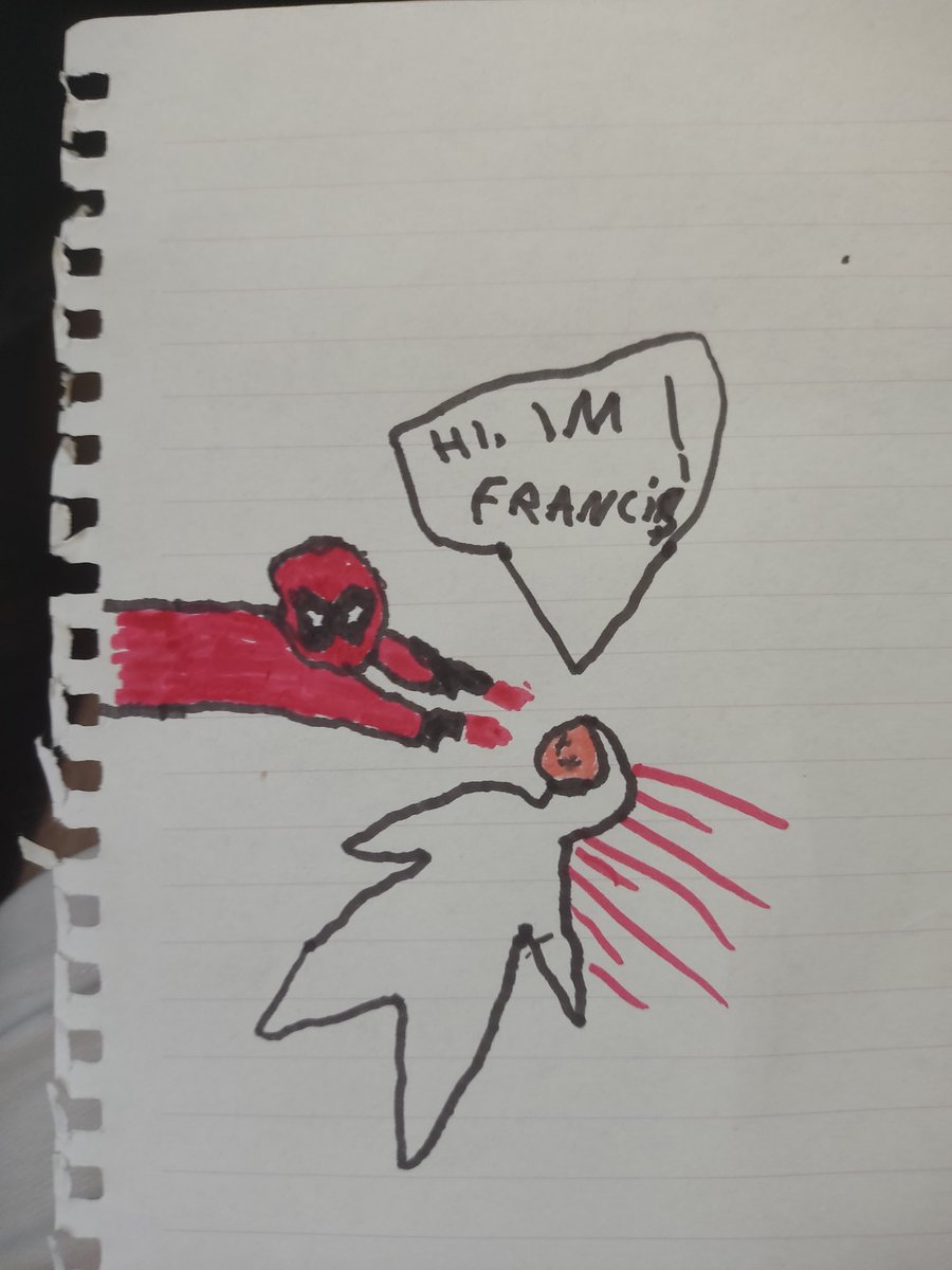 kayraDurden's tweet photo. Canım sıkılınca içimdeki sanatçıyı ortaya çıkardım. #Deadpool https://t.co/tYCcHjH4ZF
