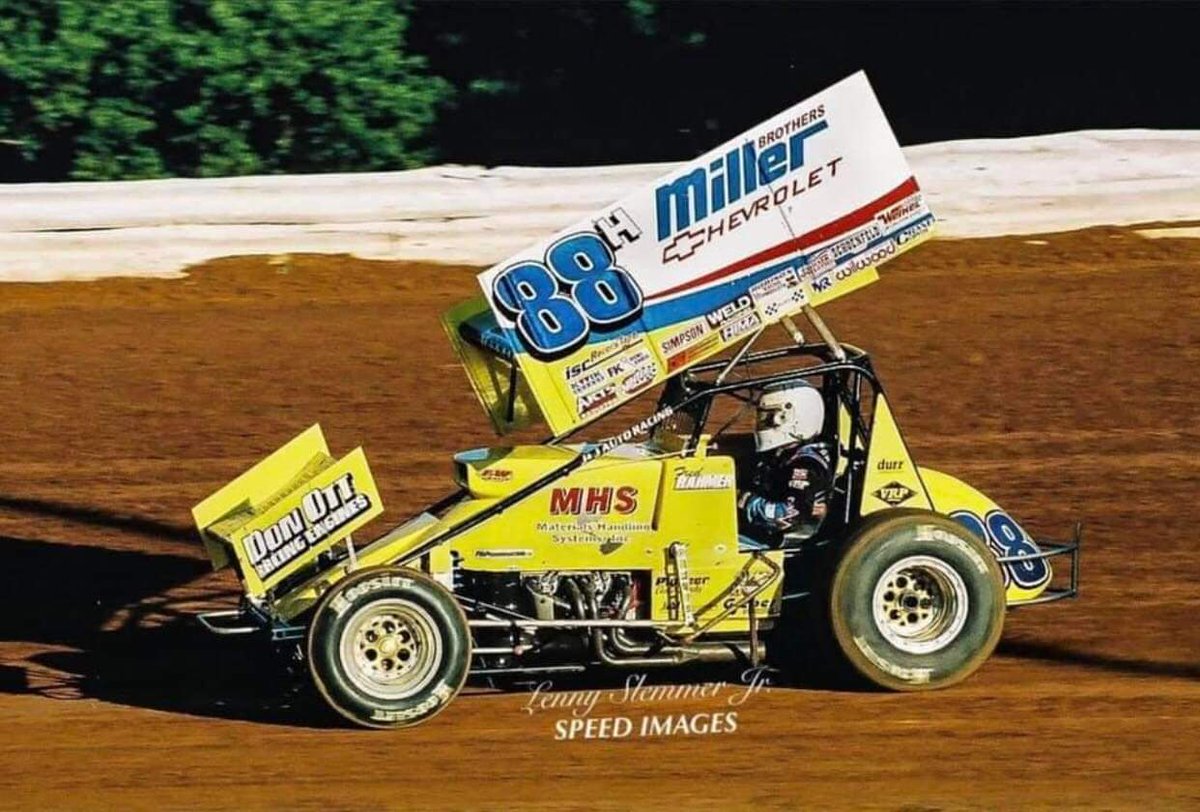 Turn5TurnAround's tweet photo. Fred Rahmer driving the Joe Harz owned 88H at Williams Grove Speedway in 2005
(Lenny Slemmer Jr. Photo) https://t.co/6WZEkSSObD