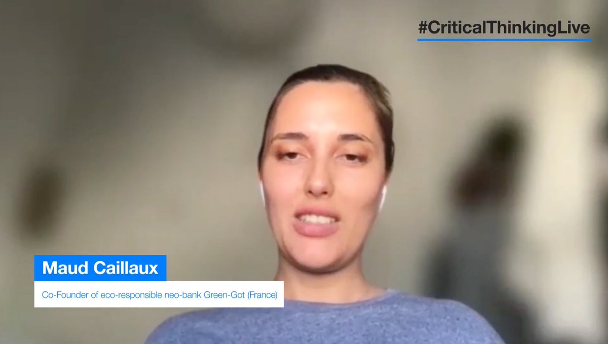 FriendsofEurope's tweet photo. ❓ How can we push #ClimateAction forward?

🗨️ @Green_Got_’s @Maud_Caillaux argues, “We are here because we are very, very stressed about climate change. Banking has the biggest power in the world to stop it."
#TransatlanticClimateDialogue #CriticalThinkingLive https://t.co/NI6galMFJL