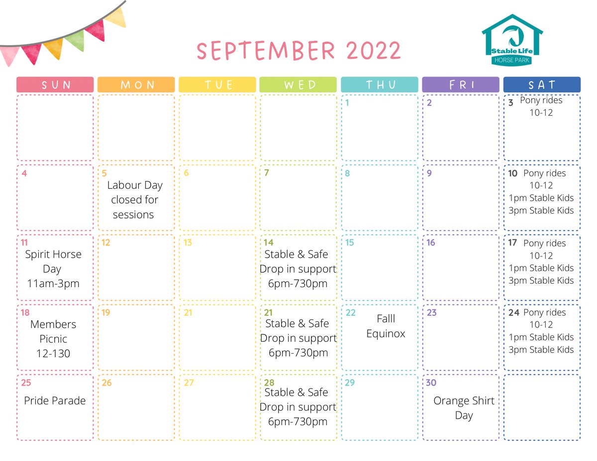 SpiritHorseNL's tweet photo. Check out our September Schedule!
If you have any questions let us know. https://t.co/QKM0zdmvn2