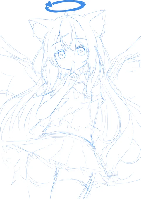 こんなの描きたいラフ 
