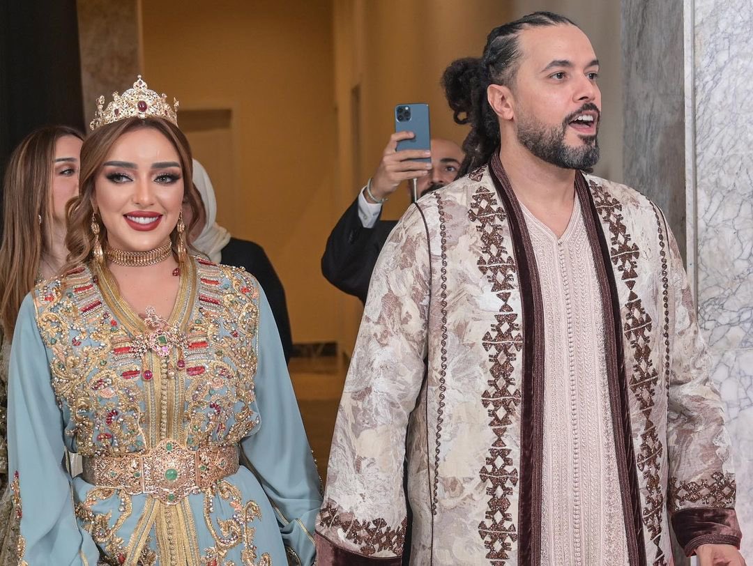kontentainment's tweet photo. صور جديدة من حفل زفاف عبد الفتاح الجريني و جميلة البداوي بالنكهة المغربية 🇲🇦 .. https://t.co/4XY64wMp7A
