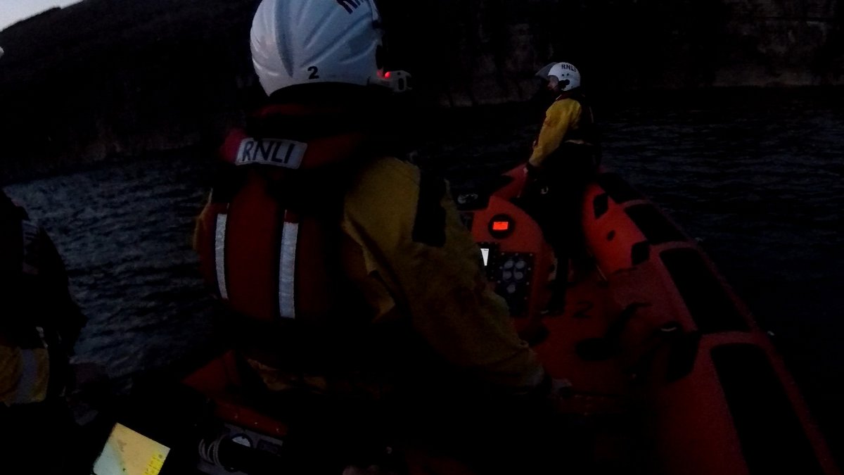 Porthcawl RNLI's volunteer crew onboard the charity's Atlantic 85, Rose of the Shires rescued a climber from the base of a cliff near Southerndown yesterday evening (31 Aug 2022)

porthcawl-lifeboat.co.uk/shouts/rnli-la…