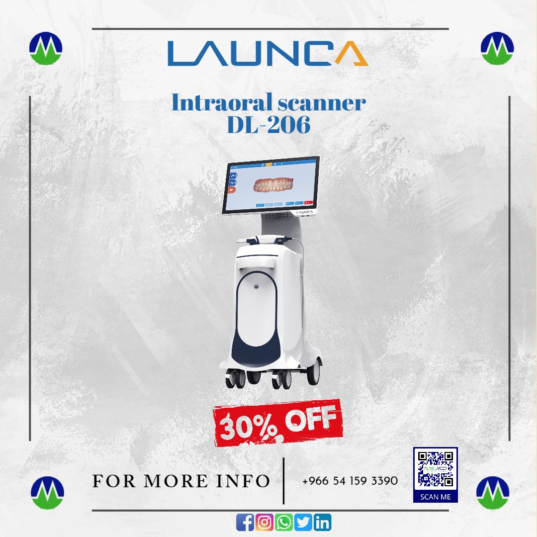 FlashmedSaudi's tweet image. Launca intraoral scanner 🔥Hot Sales Offer🔥 for both models (cart &amp;amp;portable)
#flashmed
#intraoralscanner
#Launca