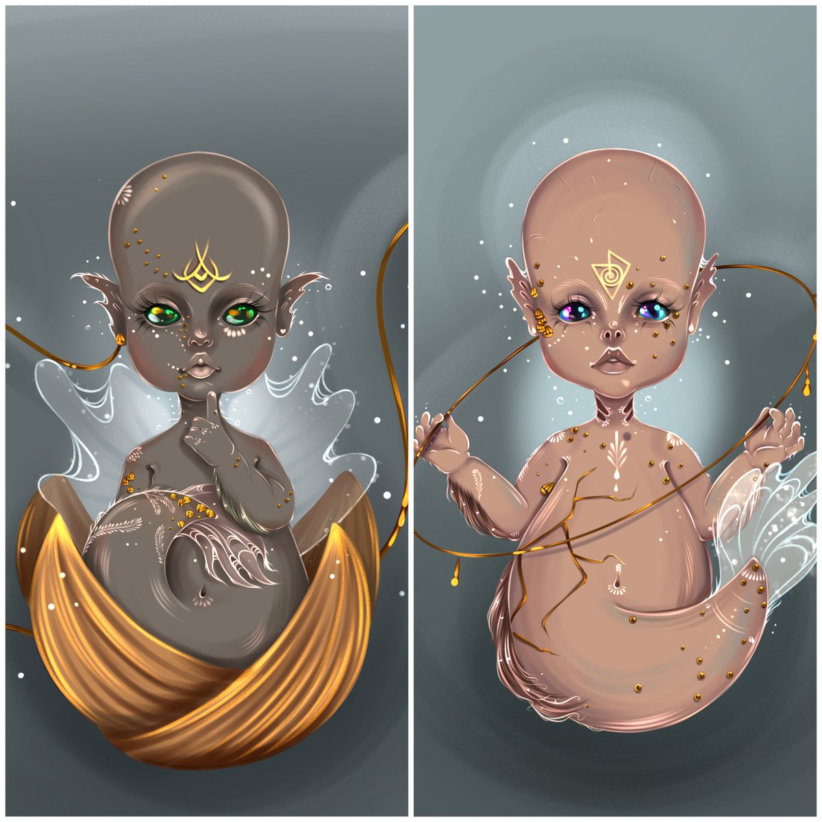 NEW SEA BABIES HERE 🌊👶

Descendant of the movement &amp; Alignment 🙏

Choose yours! Support me, please 🤍 
#NFTCommunity

opensea.io/collection/des…