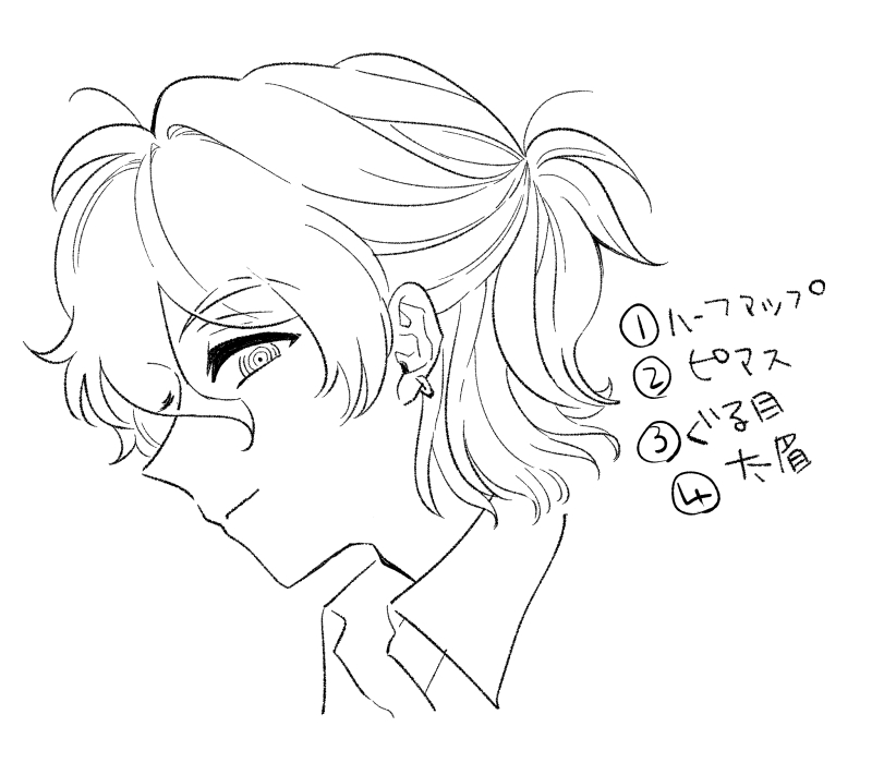 >店主さんハーフアップヘアなのですか???男性のハーフアップに召される体質なので、ウワ……ウワ…………となりました。ありがとうございました。
そうなんです!いつもほぼ平ベタなんで分かりづらいんですけど、ハーフアップです!好き要素いっぱいいれてキャラデザしました♪