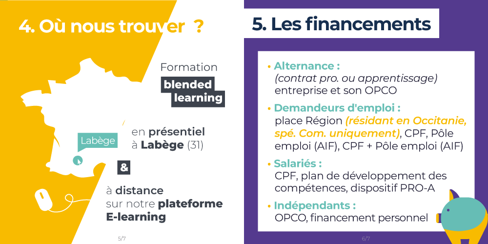 Andilcampus's tweet photo. 🎓 Diplôme Chef de projet #Communication ou Développement ou Acquisition de trafic (niv. Bac +4)
💰 #Alternance (contrat pro. ou #apprentissage)
💰 Demandeurs d'#emploi : places Région (spé. Com.), CPF, AIF
💰 Autres profils : CPF, etc.
📅 Rentrée 13/10
🔗 https://t.co/Zh31KyGCJZ https://t.co/dALqoOofh8