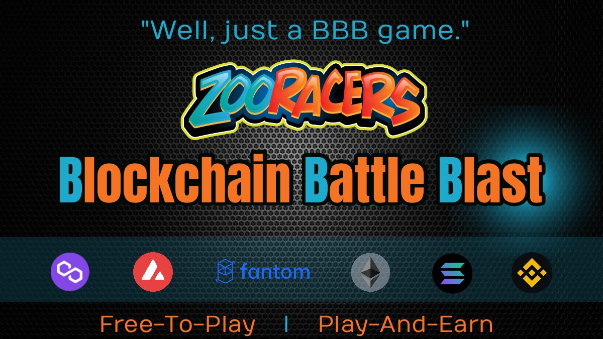 ➡️youtube.com/watch?v=CJbW34…

Oh boy, a blockchain battle blast🔥🔥🔥

LFG #Zooracers

$ZOO #Zoogames #PlayToEarn #AVAX #P2E #BSC #BlockchainGaming